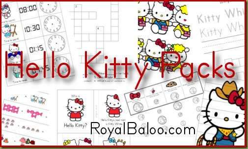 Free Hello Kitty Kindergaten Printables