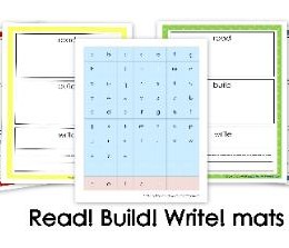 Read! Build! Write! Mats