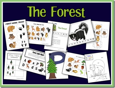 free printables about the forest