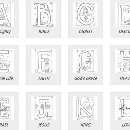 Free Bible Aphabet Coloring Pages