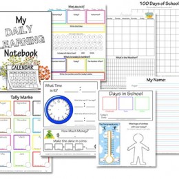 Free Elementary Daily learning Notebook Printables