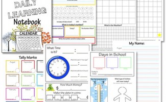 Free Elementary Daily learning Notebook Printables