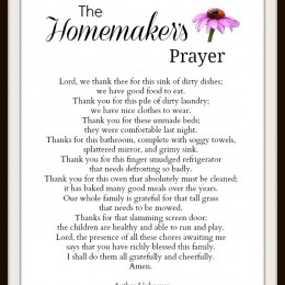 A Homemaker’s Prayer of Gratitude