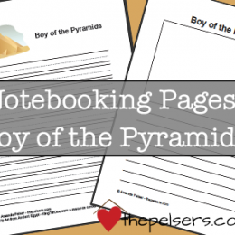 free Boy-of-the-Pyramids notebook pages