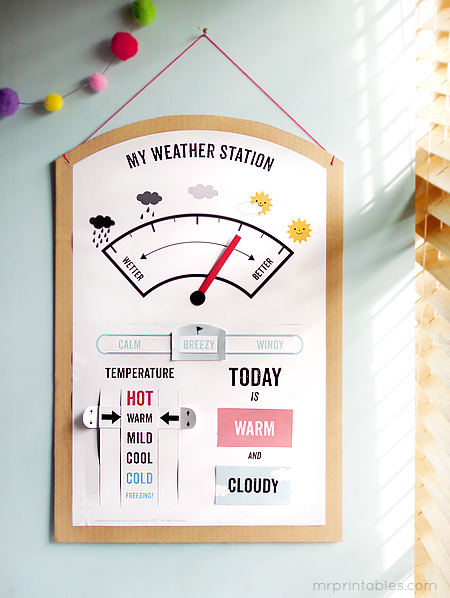 free printable weather station