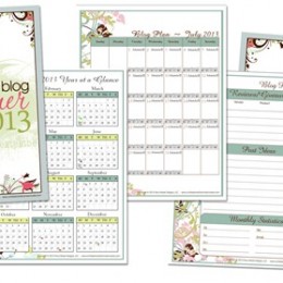 free blog planner printable pages