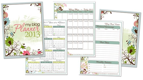 free blog planner printable pages