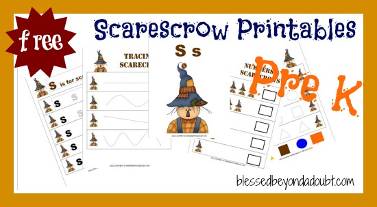 free preschool scarecrow printables