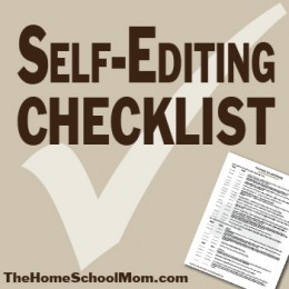 homeschool high school self editing checklist