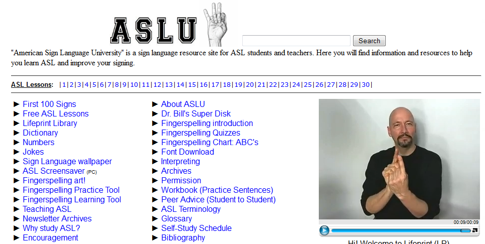 free sign language lessons