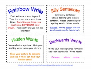 free printable spelling cards