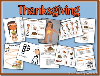 free thanksgiving preschool printables