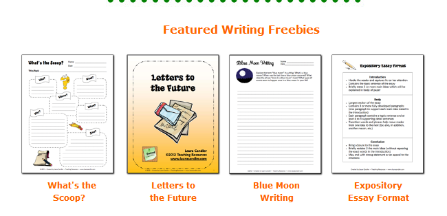 free writing printables