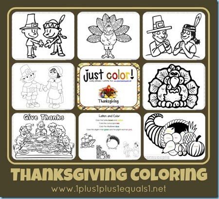 Free Thanksgiving Coloring  Pages