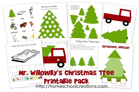 Free Christmas Printables: Mr. Willowby’s Christmas Tree Printable Pack