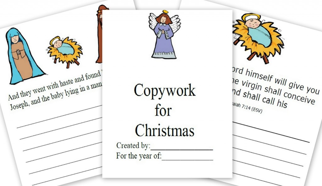 Free Copywork: The Story of Christmas