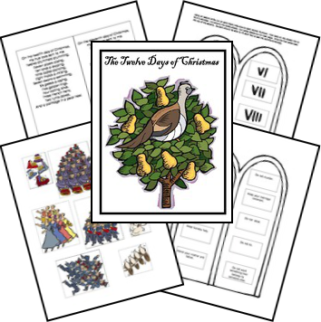 Free Twelve Days of Christmas Lapbook