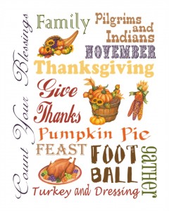 free Thanksgiving printable