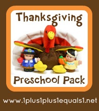 Free Thanksgiving preschool pack