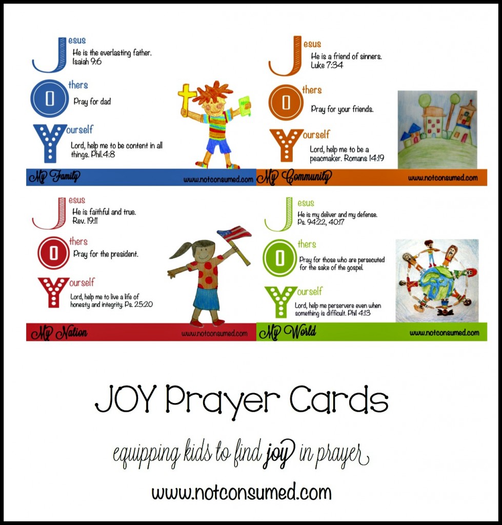 Free Prayer Cards for Kids