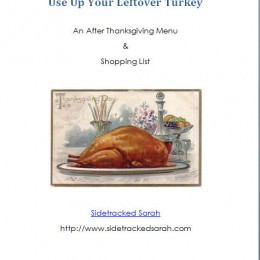 Free eBook: Use Up Your Leftover Turkey Meal Plan (Subscriber Freebie)