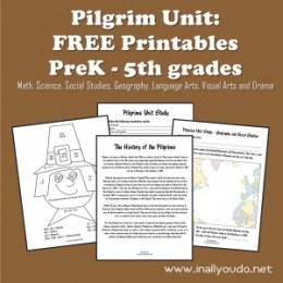 Free Pilgrim Unit Study Printables