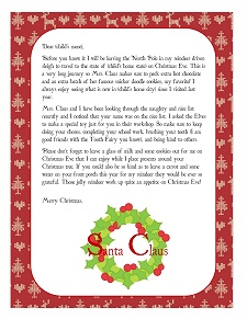 Free Personalized Letter from Santa