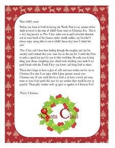 Free Personalized Letter from Santa