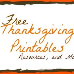 Free Thanksgiving Printables