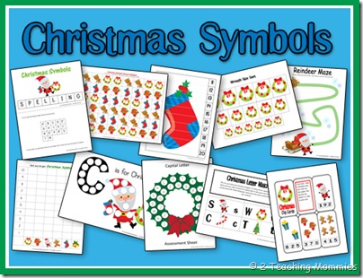 Free Preschool Printables: Christmas Symbols Set and Lesson Plan