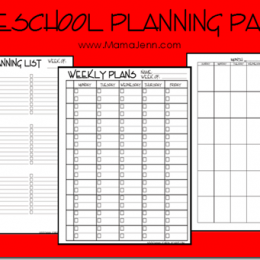 Free Homeschool Planning Pages