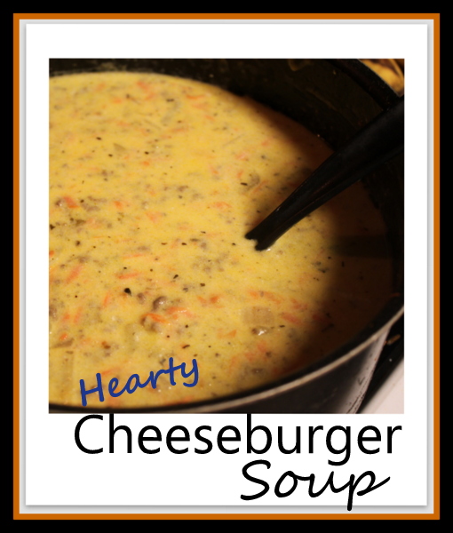 Hearty Cheeseburger Soup