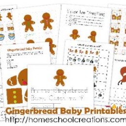 Free Gingerbread Baby Preschool Printable Set