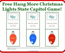 Free Printable Christmas State Capitol Game