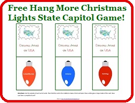 Free Printable Christmas State Capitol Game 