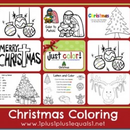 Free Christmas Coloring Worksheets