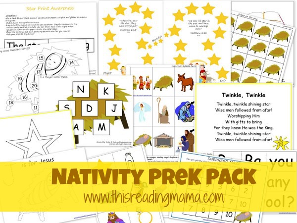 Free Nativity and Christmas Printable Packs