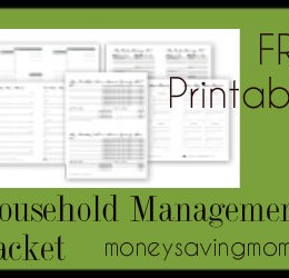 Free Household Management Forms {Chore Charts, Daily Docket, Cleaning Lists, Stock-up List}