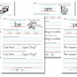 Free Sight Word Worksheets