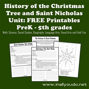 Free Christmas Tree and Saint Nicholas Unit Study