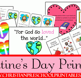 Free Valentines Day Printables on Christian Preschool Printables