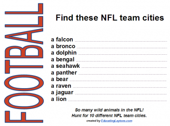 Free Sports Scavenger Hunts