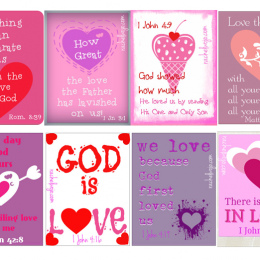 FREE Printable Valentines with Bible Verses