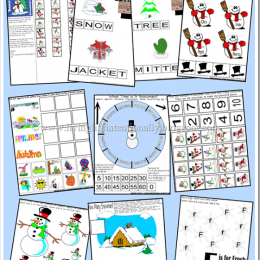 Free Snowman Preschool Printable Pack