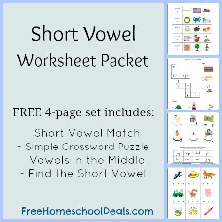 Free Short Vowel Worksheets