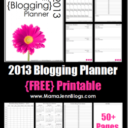 Free 2013 Blog Planner