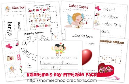 Free Valentine's Day Printables for Preschool and Kindergarten