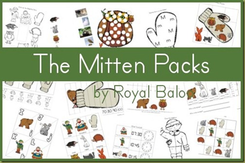 Free The Mitten Printable Packs (Tot-First Grade)