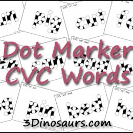 Free Dot Marker CVC Worksheets