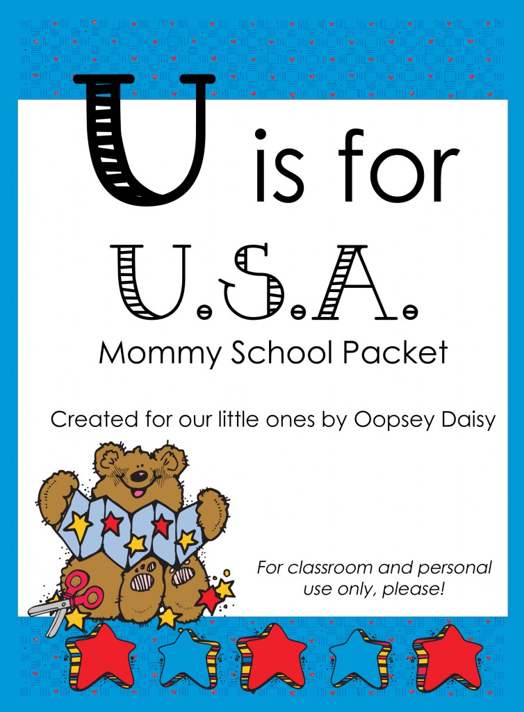 Free Homeschool Printables: U is for USA Packet